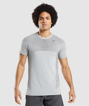 Gymshark Apex Seamless Muške T Shirts Svijetlo Sive Crne Sive | HR 2385ILH